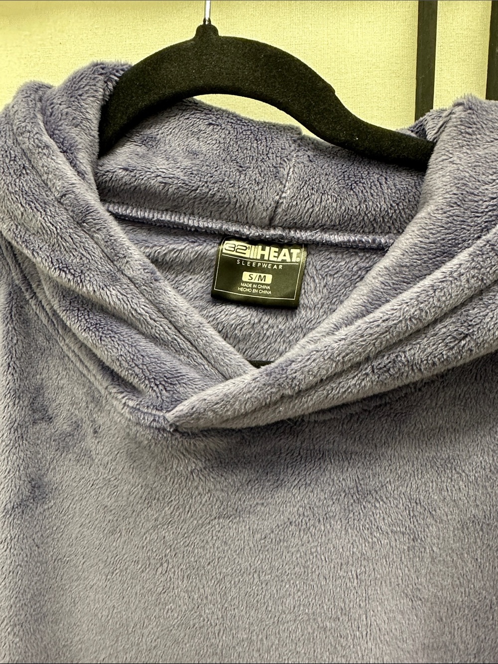 32 Degrees Plush Hooded Nightgown in Purple - Picture 2 of 8